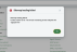 Screenshot of the Sitemap loading failed window